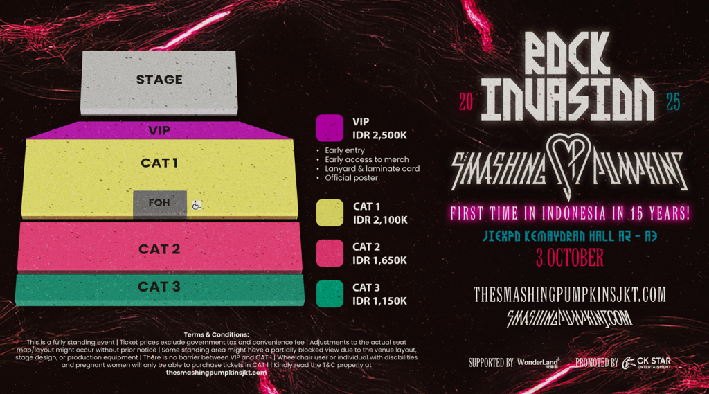 Heboh The Smashing Pumpkins Guncang Jakarta 2025: Rock Invasion Tour Akhirnya Tiba! 🎸